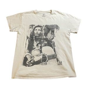 White Bob Marley Tee